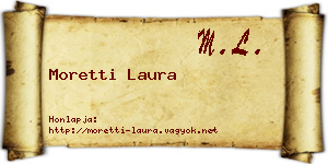 Moretti Laura névjegykártya